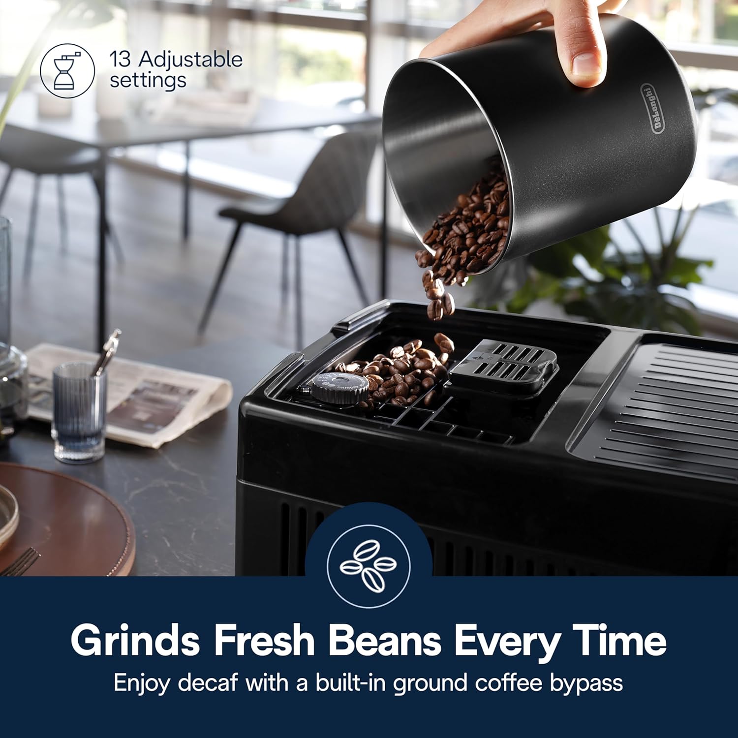 De'Longhi Dinamica Plus Espresso & Coffee Machine